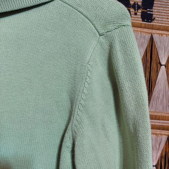 White Stag Green Cropped Cardigan - Picture 3 of 5
